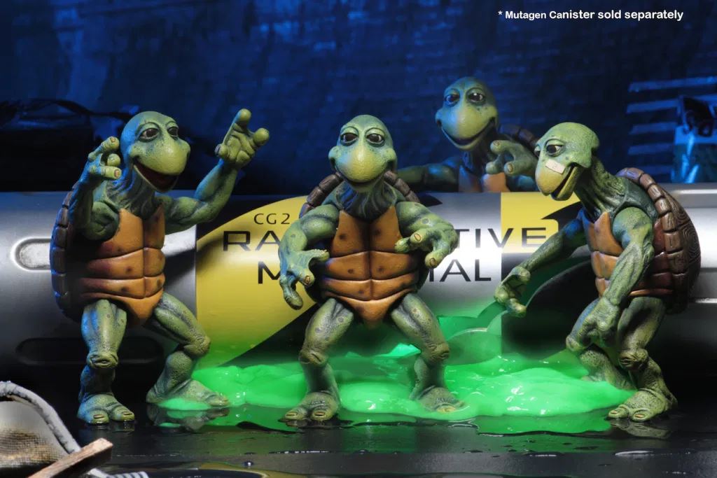 NECA Teenage Mutant Ninja Turtles (TMNT) Movie Baby Turtles 1/4 Scale 4 Pack