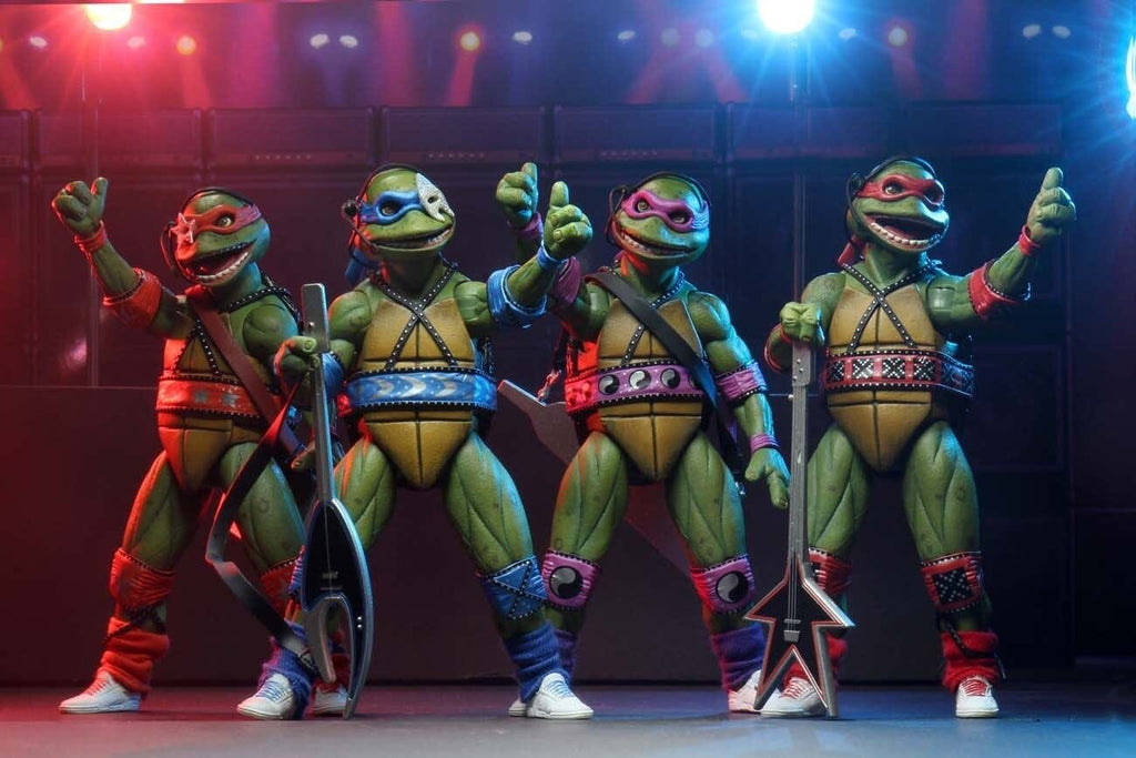 NECA TMNT Musical Mutagen Tour 4pack