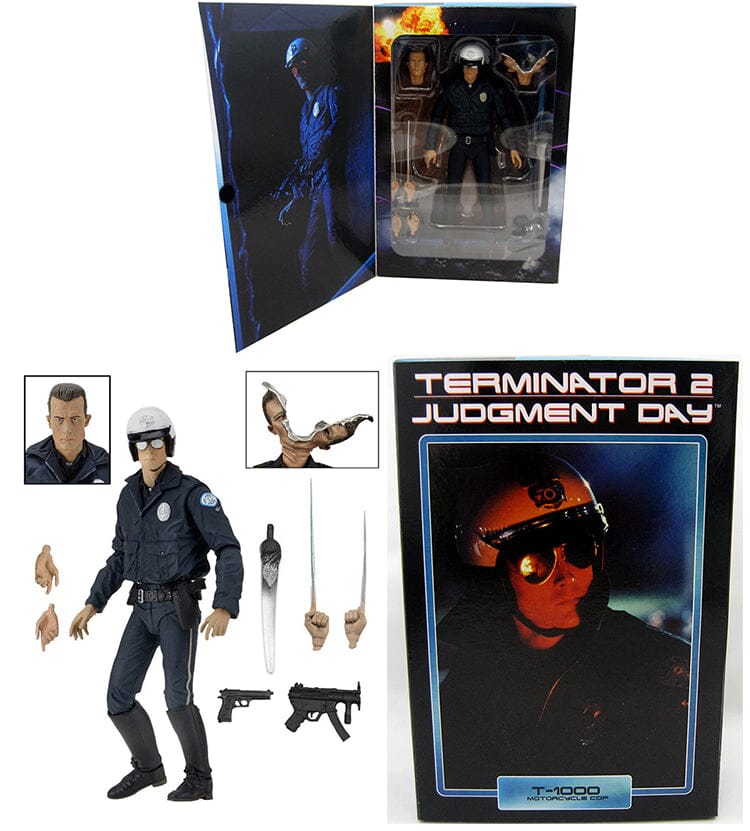 Neca Terminator 2 Judgment Day T-1000 Motorcycle Cop 7 Inch Action