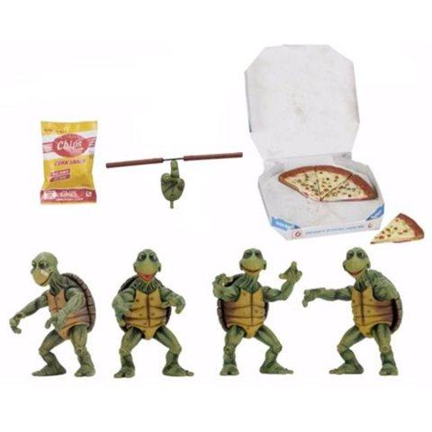 NECA Teenage Mutant Ninja Turtles (TMNT) Movie Baby Turtles 1/4 Scale 4 Pack 