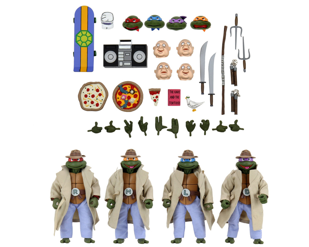 Neca Turtles in Disguise Teenage Mutant Ninja Turtles (TMNT) 7 Inch Action Figure 4 Pack