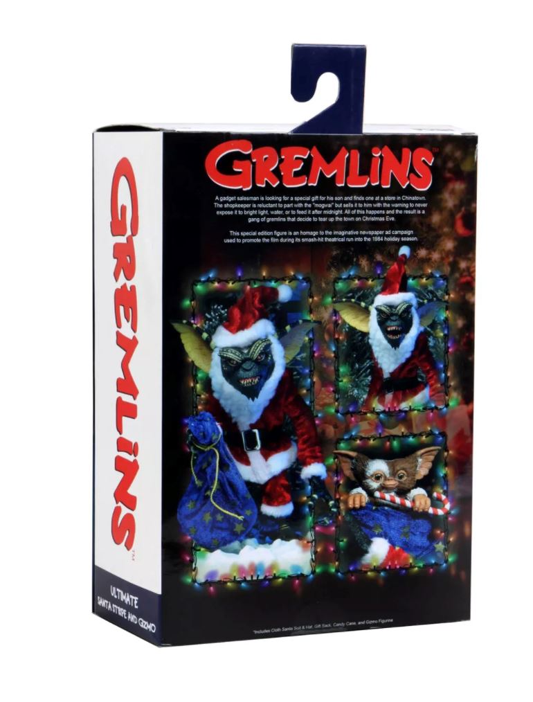 Neca Ultimate Gremlins Santa Stripe & Gizmo Christmas Newspaper Ad Exclusive Action Figure Neca 