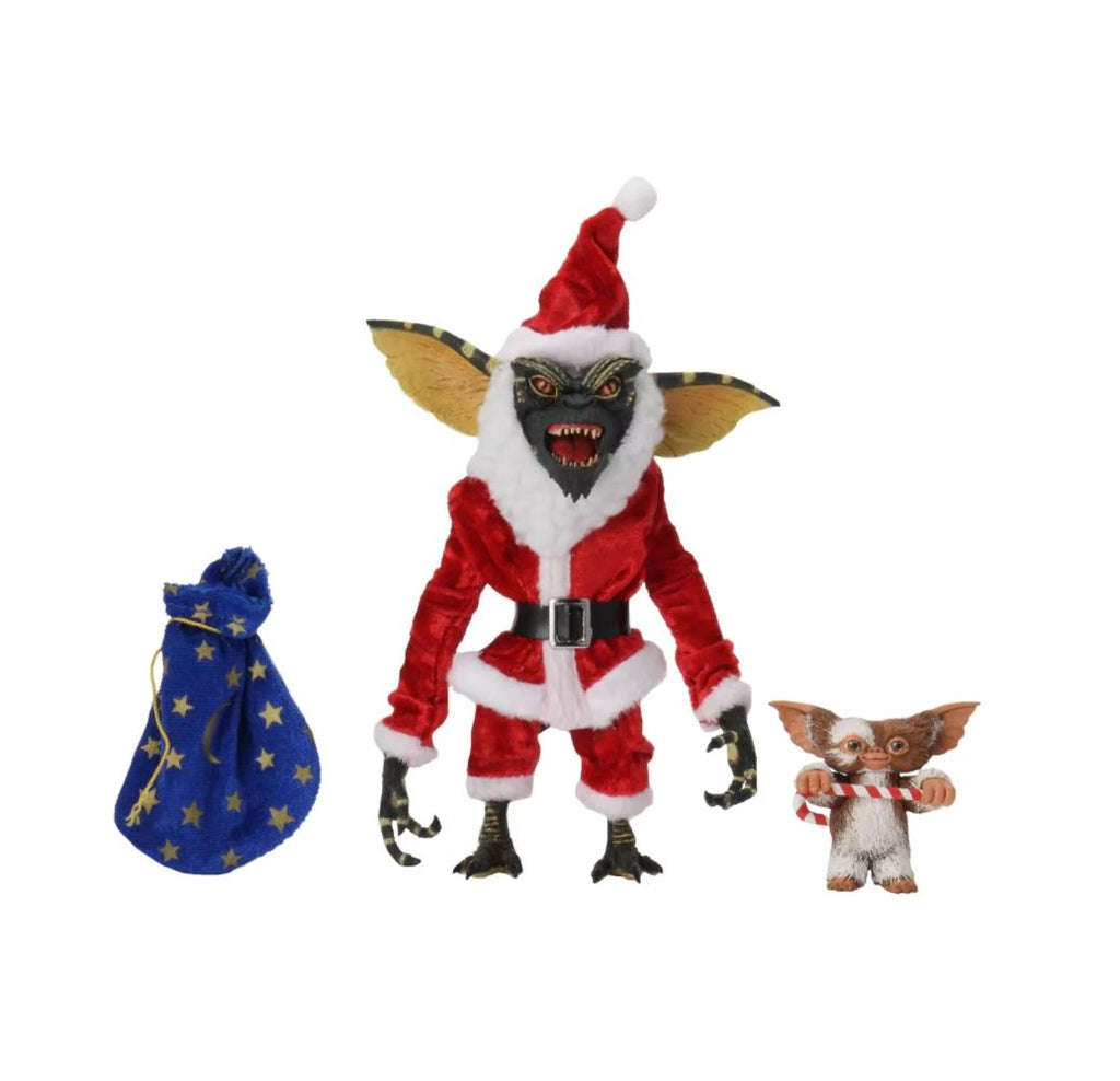 Neca Gremlins Santa Stripe & Gizmo Christmas Newspaper Ad Exclusive