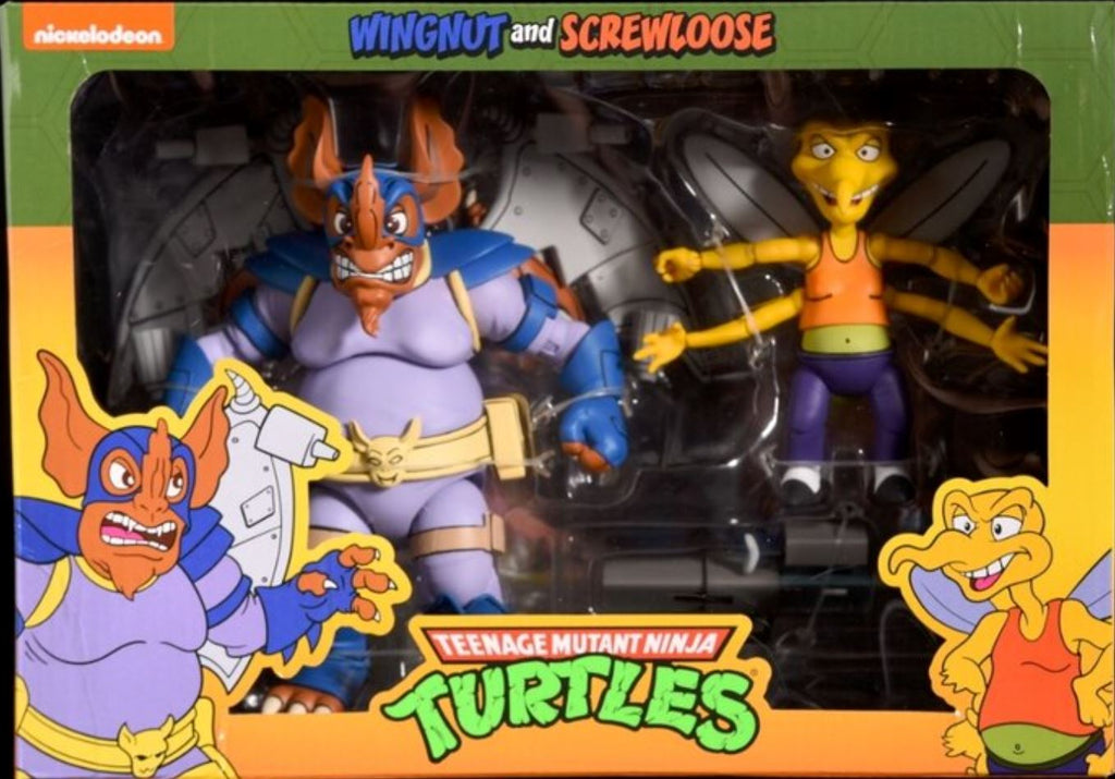 Neca Wingnut & Screwloose Teenage Mutant Ninja Turtles (TMNT) 7 Inch Action Figure 2 Pack