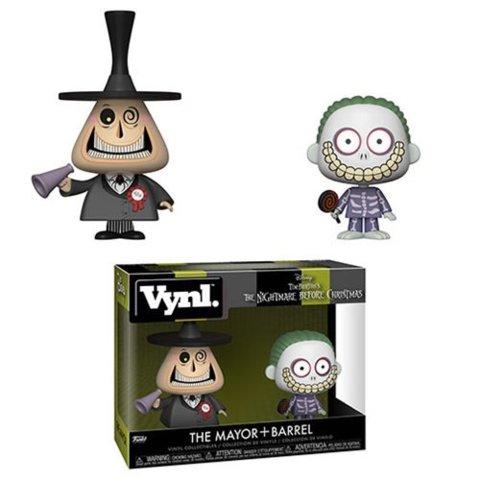 Nightmare Before Christmas The Mayor and Barrel Funko Vynl. Figure 2-Pack