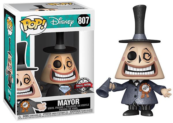 Nightmare Before Christmas The Mayor (Diamond Glitter) Exclusive Funko Pop! #807 (Special Edition Sticker)