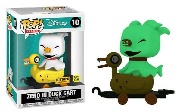 Nightmare Before Christmas Zero in Duck Cart Glow Exclusive Funko Pop! #10