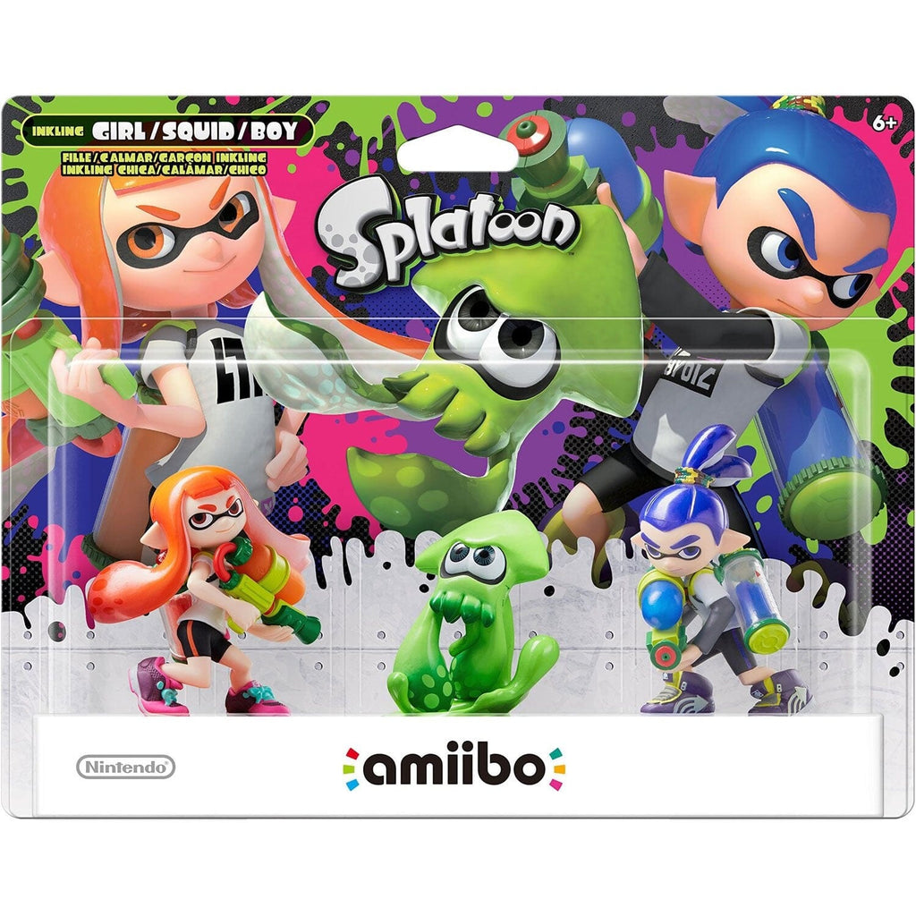 Nintendo Amiibo Splatoon (Girl/Squid/Boy) 3 Pack