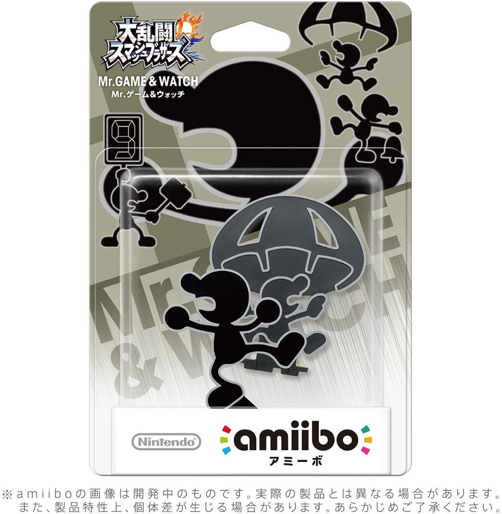 Nintendo Amiibo Super Smash Bros Mr. Game and Watch Figure (Japanese)
