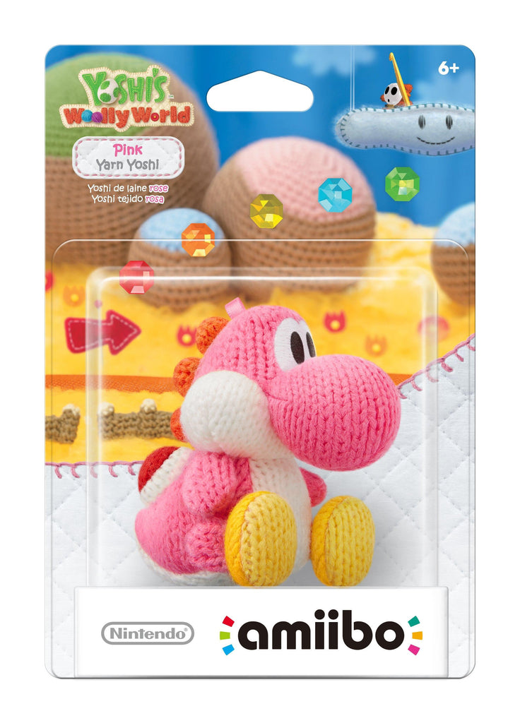 Nintendo Amiibo Yoshi's Wooly World Yarn Yoshi (Pink) Figure