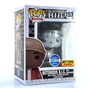Notorious B.I.G with Champagne (Platinum) Exclusive Funko Pop! #153 (5000 Pcs)
