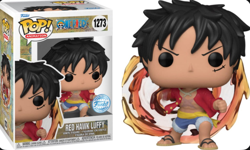 One Piece Luffy Red Hawk Exclusive Funko Pop #1273 (Special Edition Sticker)