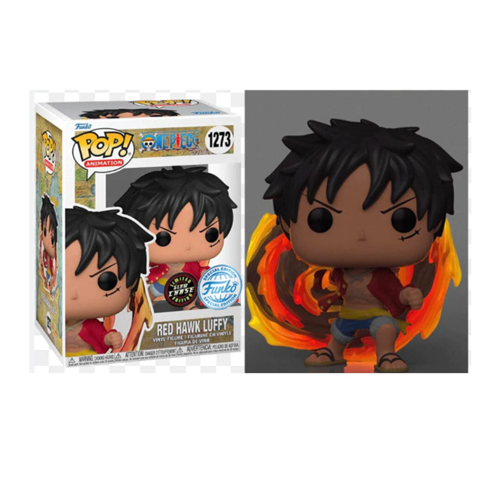 One Piece Luffy Red Hawk (Glow) Chase Exclusive Funko Pop #1273 (Special Edition Sticker)