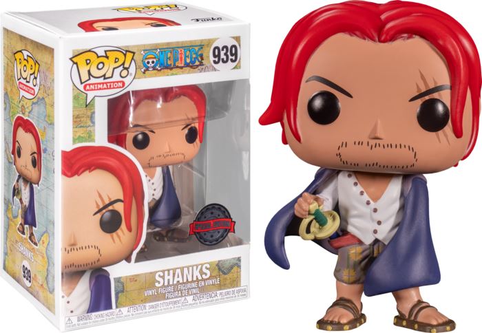 One Piece Shanks Exclusive Funko Pop! #939 (Special Edition Sticker)