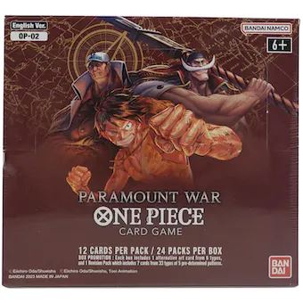 One Piece TCG: Paramount War Op-02 Sealed Booster Box (12 Pack