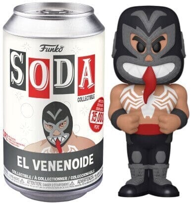 (Opened Can) Funko Vinyl Soda Marvel Luchadores Venom - Undiscovered Realm