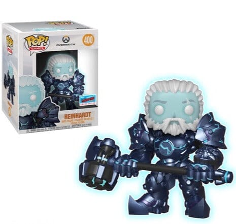 Overwatch Reinhardt (Coldhardt) NYCC (Official Sticker) 6 Inch Exclusive Funko Pop! #400