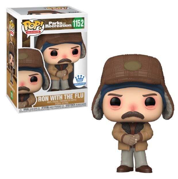 Parks and Recreation Ron with the Flu Exclusive Funko Pop! #1152
