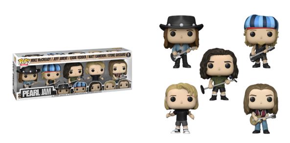 Pearl Jam (5 Pack) Funko Pop! Rocks (Mike McCready, Jeff Ament, Eddie Vedder, Matt Cameron, Stone Gossard)