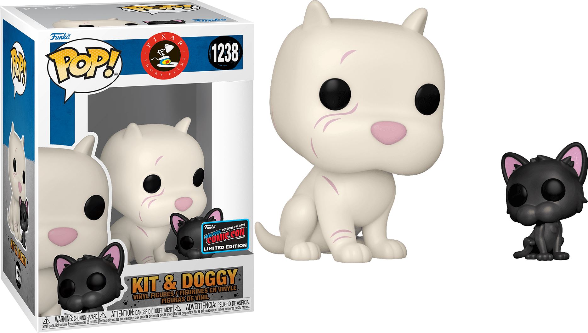 Pixar Short Films Kit and Doggy NYCC (Official Sticker) Exclusive
