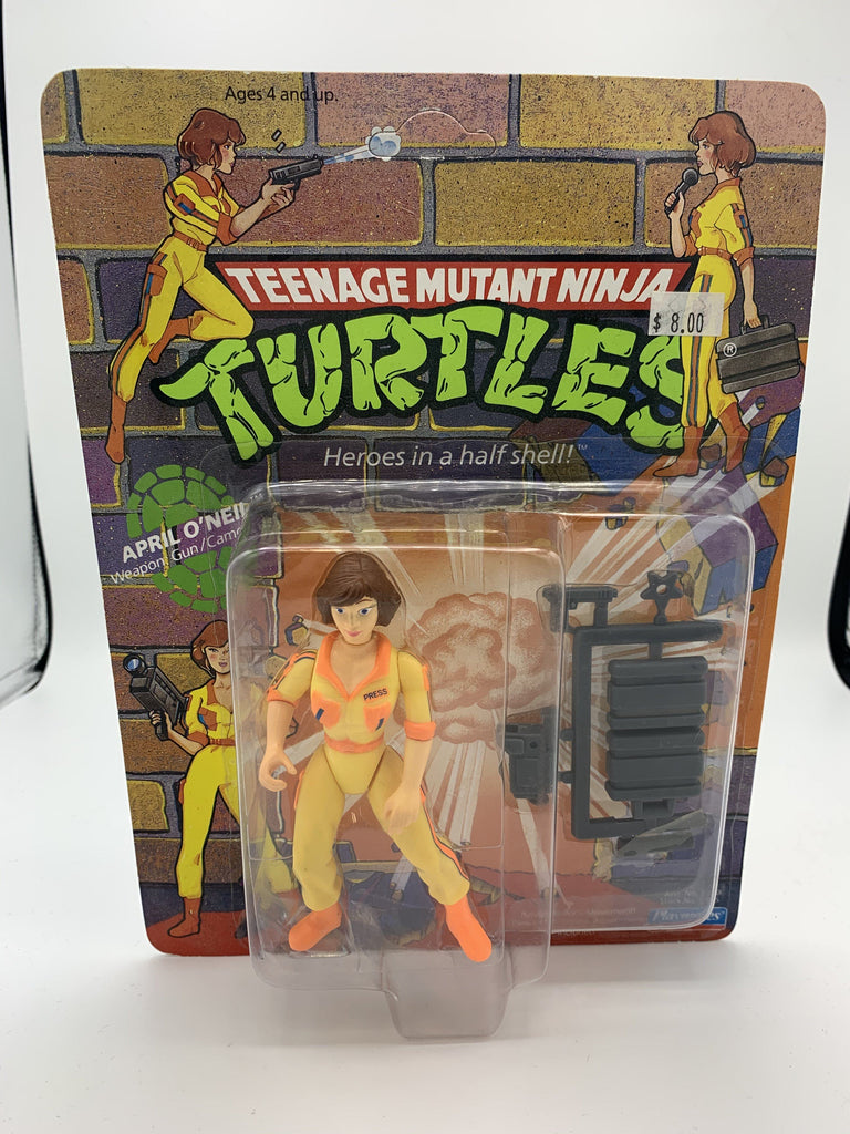Playmates April O'Neil (Yellow and Orange Suit) Teenage Mutant Ninja Turtles (TMNT) (Unpunched) Vintage Action Figure