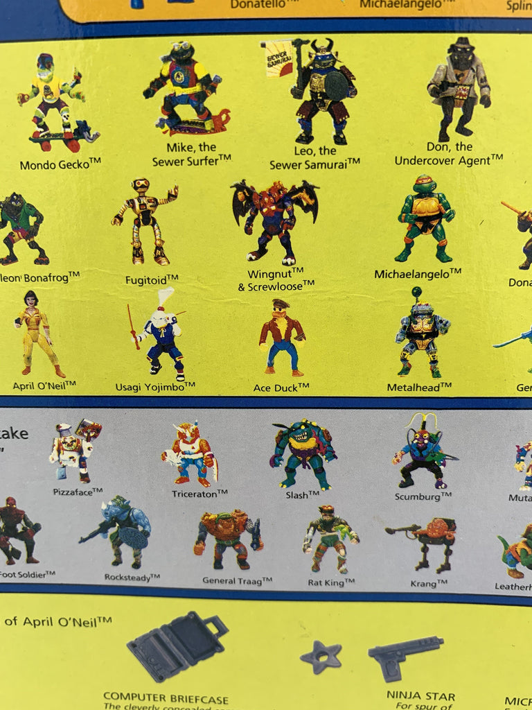 Playmates April O'Neil (Yellow and Orange Suit) Teenage Mutant Ninja Turtles (TMNT) (Unpunched) Vintage Action Figure Action Figure playmates 