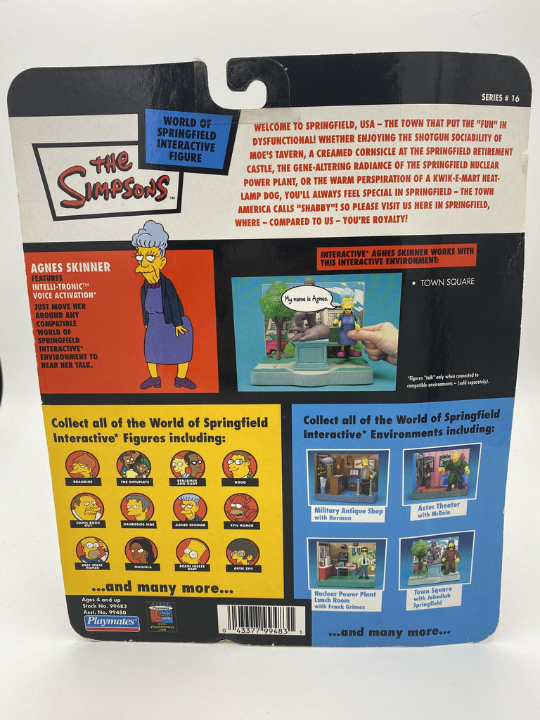 Playmates The Simpsons Agnes Skinner Series #16 Action Figure playmates 