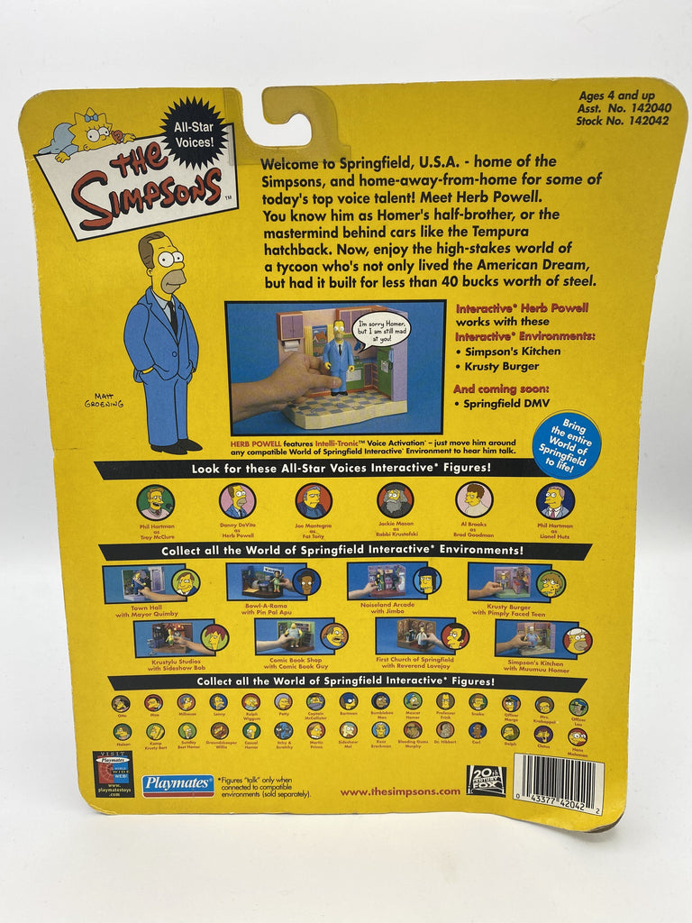 Playmates The Simpsons All Star Voices Herb Powell Series #1 Action Figure playmates 