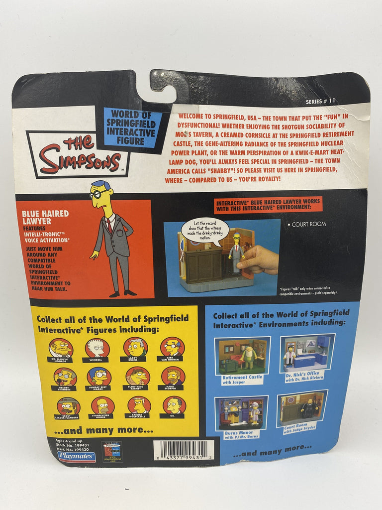 Playmates The Simpsons Blue Haired Lawyer Series #11 Action Figure playmates 