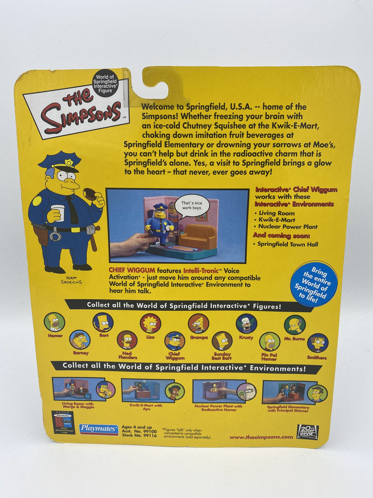 Playmates The Simpsons Chief Wiggum Series #1 Action Figure playmates 