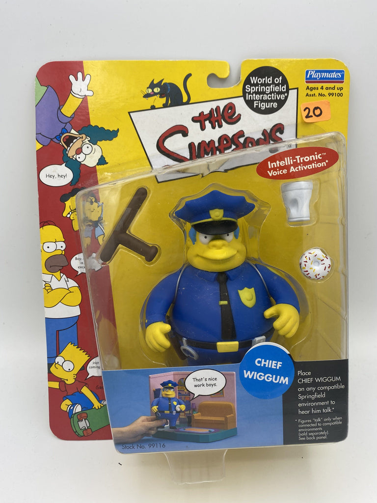 Playmates The Simpsons Chief Wiggum Series #1 Action Figure