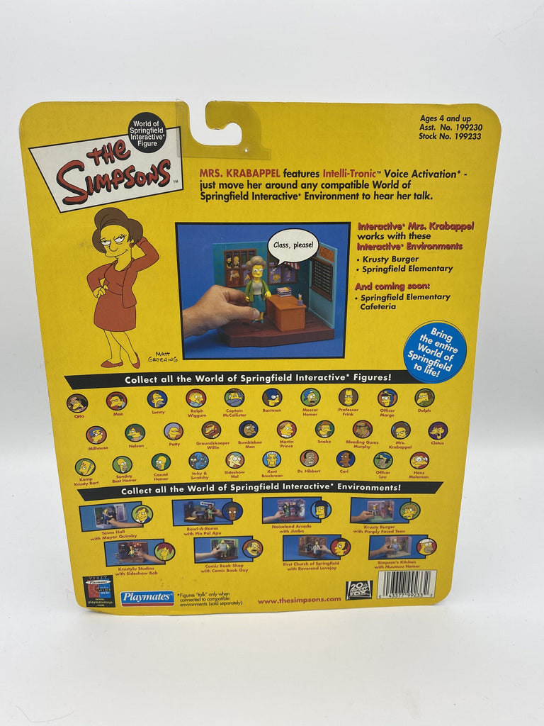 Playmates The Simpsons Edna Krabappel Series #7 Action Figure Neca 