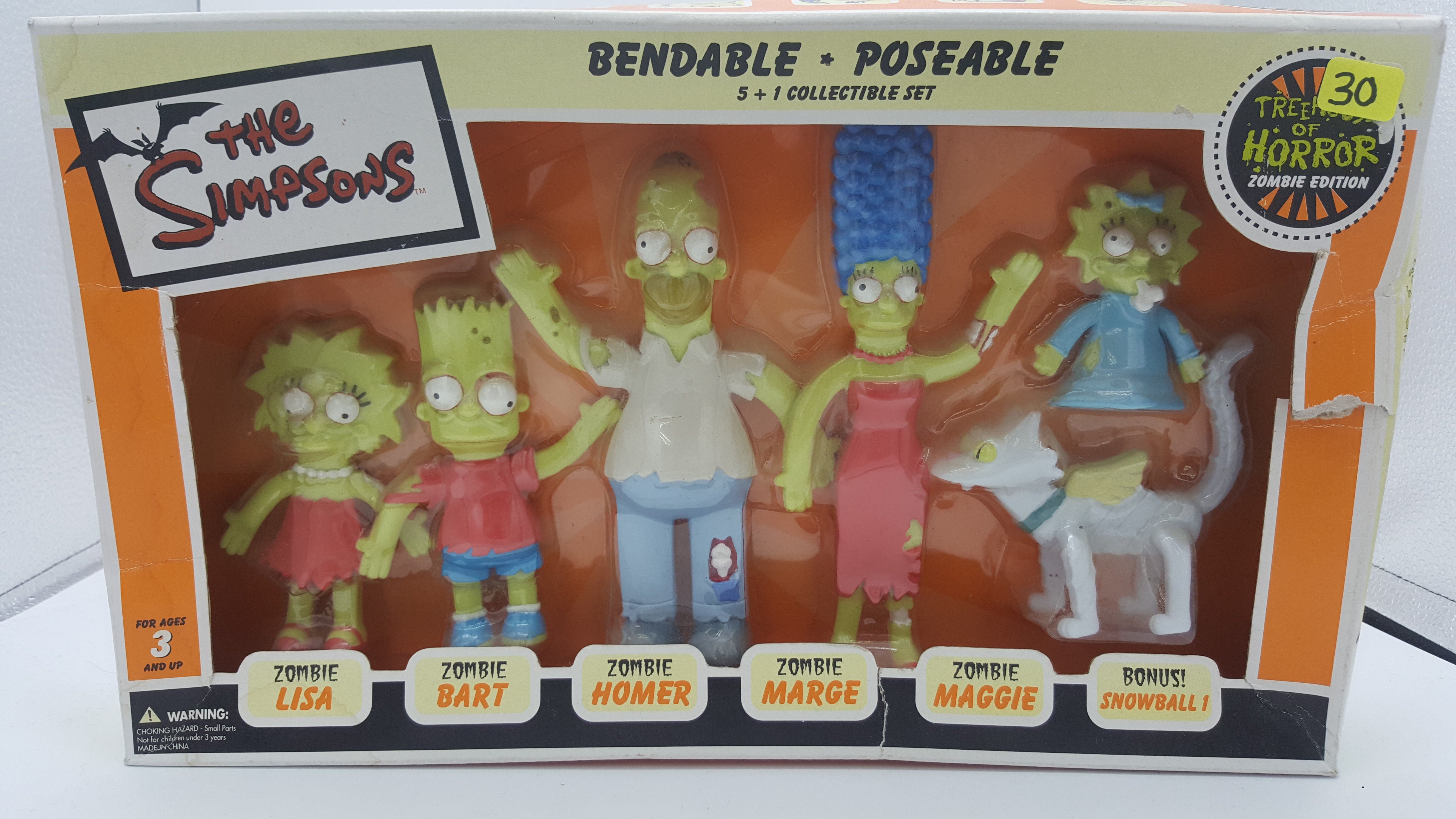 Playmates The Simpsons Family Treehouse of Horror Zombies