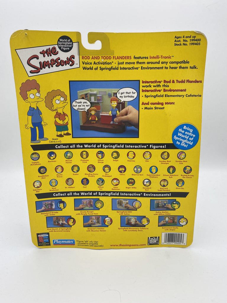 Playmates The Simpsons Rod & Todd Flanders Series #9 Action Figure Undiscovered Realm 