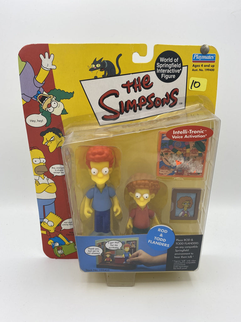 Playmates The Simpsons Rod & Todd Flanders Simpson Series #9 Action Figure