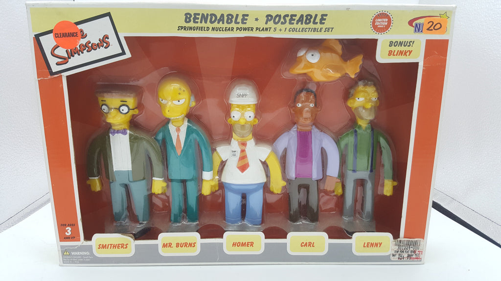 Playmates The Simpsons Smithers Mr. Burns Homer Carl Lenny Limited Edition Series #2 Action Figures