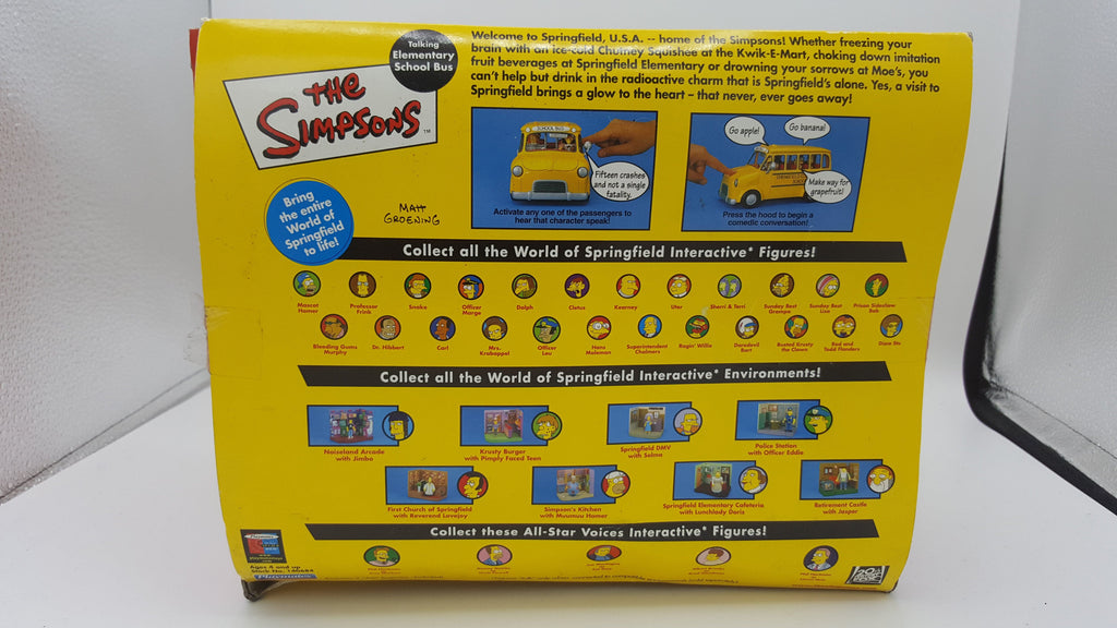 Playmates The Simpsons Talking Elementary School Bus Action Figure playmates 