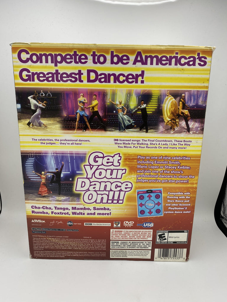 Playstation 2 Activision Dancing with the Stars Game & Dance Pad Playstation 