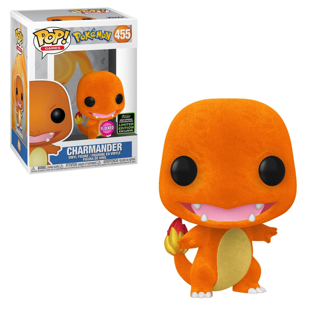 Pokemon Charmander (Flocked) Spring Convention Exclusive Funko Pop! #455