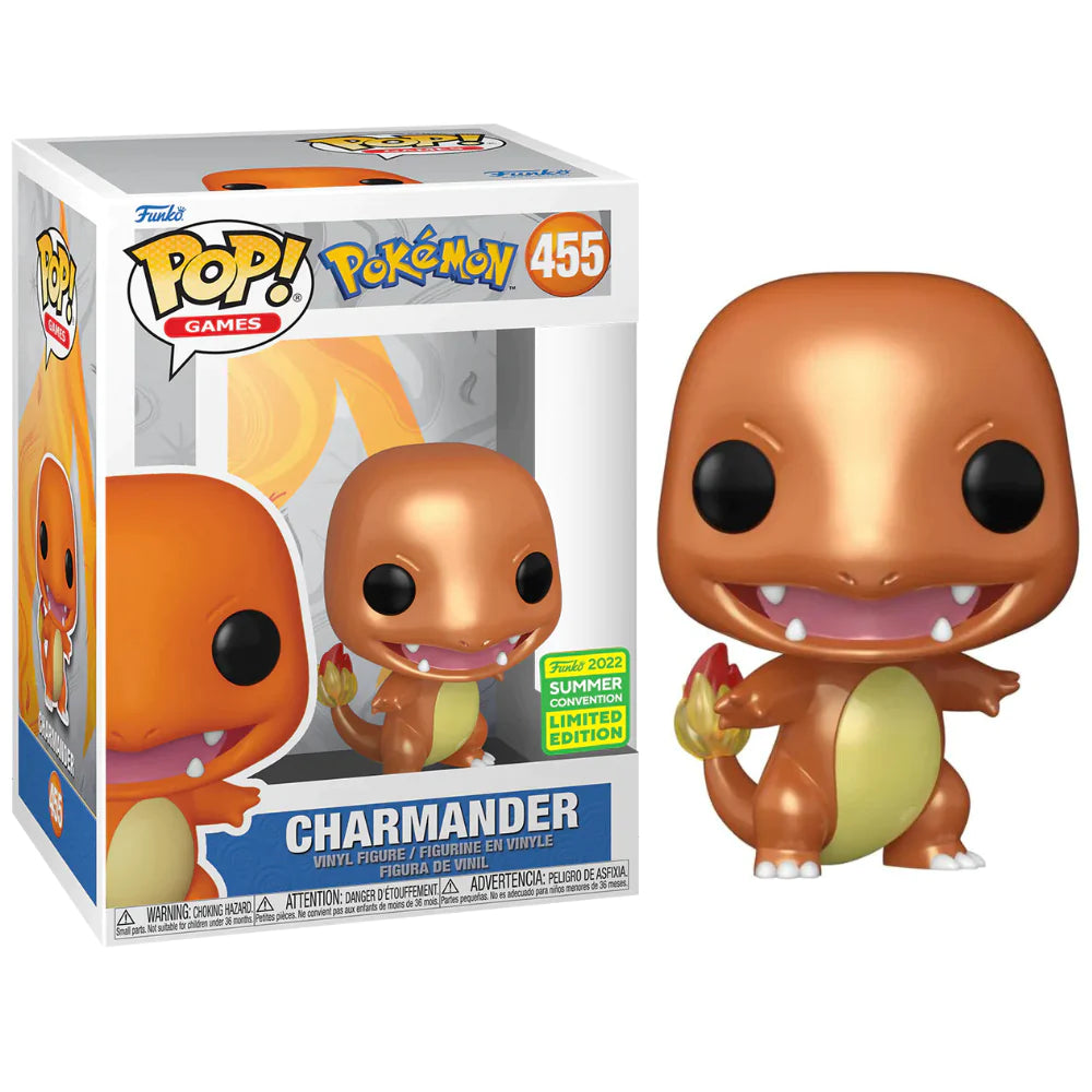 Pokemon Charmander (Metallic) Summer Convention Exclusive Funko Pop! #455