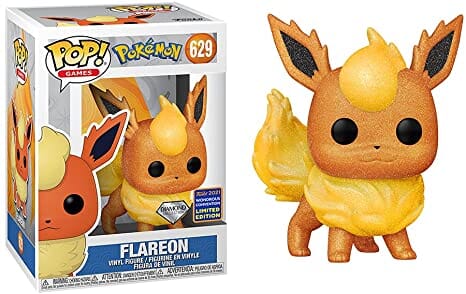 Pokemon Flareon (Diamond) Wondrous Convention Exclusive Funko Pop! #629