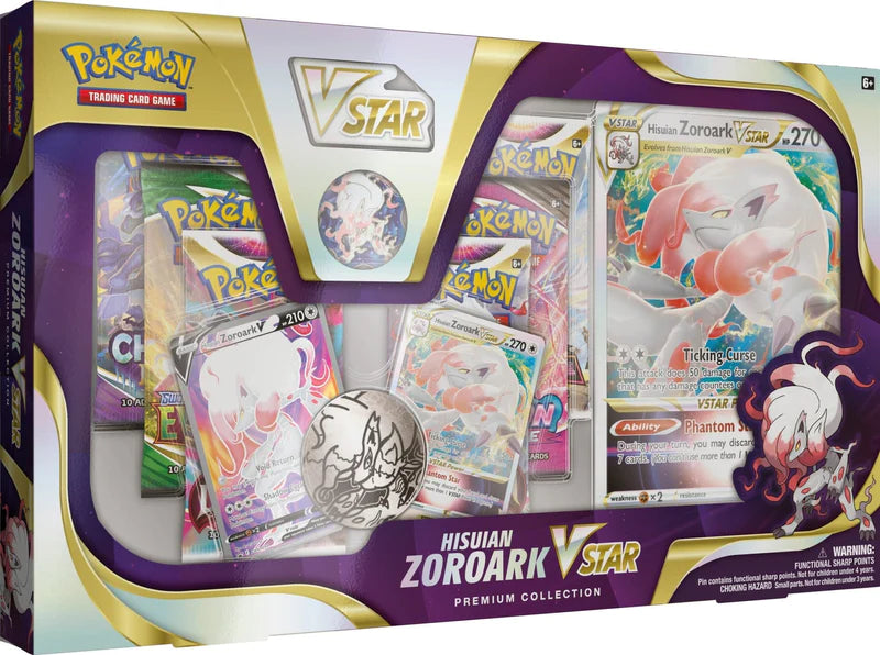 Pokemon Hisuian Zoroark VSTAR Premium Collection Box