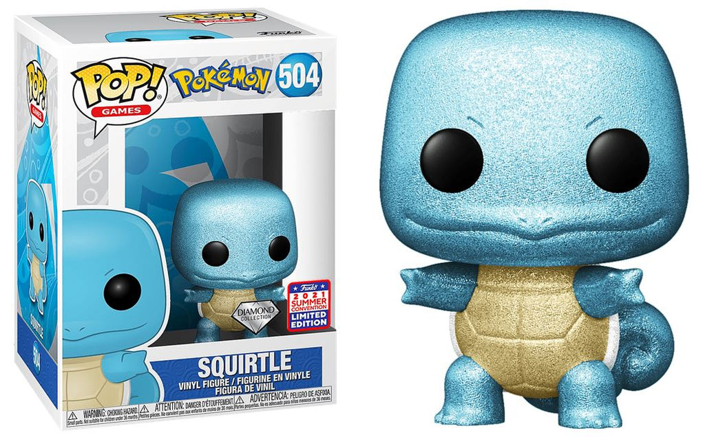 Pokemon Squirtle Diamond Summer Convention Exclusive Funko Pop! #504