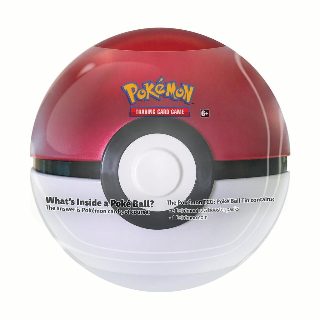 Pokemon TCG: Pokeballl Tin - 3 Booster Pack with 1 Coin