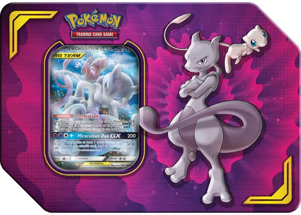 Pokemon TCG Power Partnership Tin Mewtwo & Mew Gx