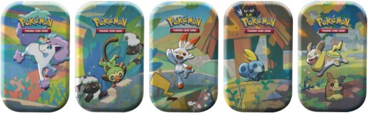 pokémon trading card game galar pals mini tin Pokemon TCG: Tins Each XY Series booster MTG-Judge Gift Cards 2023 Artwork:Battle Art combo