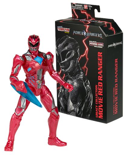 Power Rangers Movie Red Ranger (w/ Power Coin) NYCC Exclusive Legacy Action Figure Action Figure Bandai 