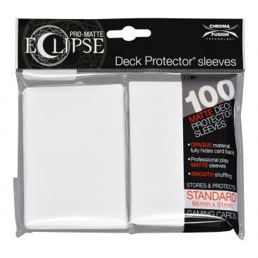 PRO-Matte Eclipse Arctic White Standard Deck Protector Sleeve 100ct