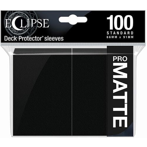 PRO-Matte Eclipse Black Standard Deck Protector sleeve 100ct
