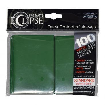 PRO-Matte Eclipse Forest Green Standard Deck Protector sleeve 100ct